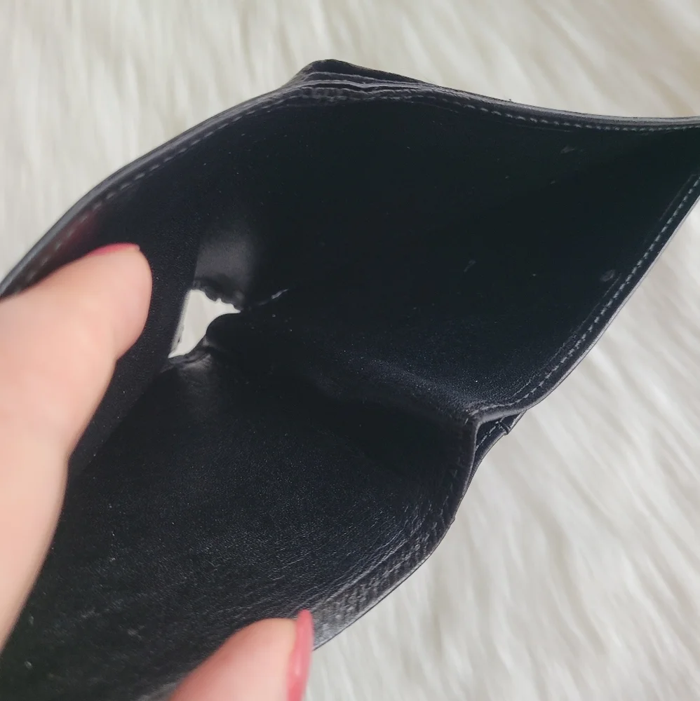 Cartier Pasha Black Leather Bifold Wallet